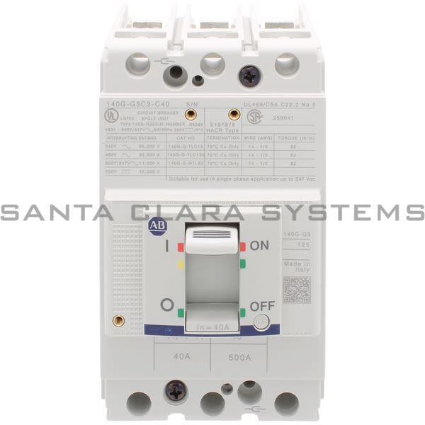 Allen Bradley 140G-G3C3-C40 Circuit Breaker Product Image