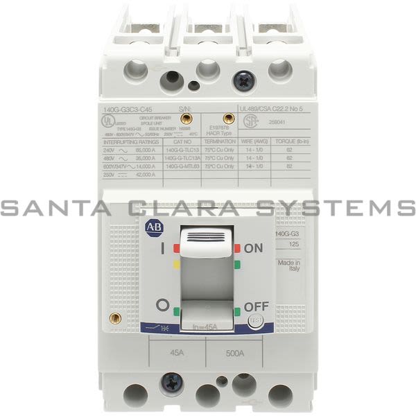 Allen Bradley 140G-G3C3-C45 Circuit Breaker Product Image