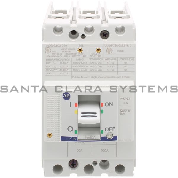 Allen Bradley 140G-G3C3-C60 Circuit Breaker Product Image
