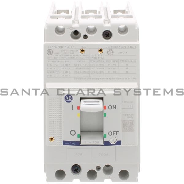 Allen Bradley 140G-G3C3-C70 Circuit Breaker Product Image