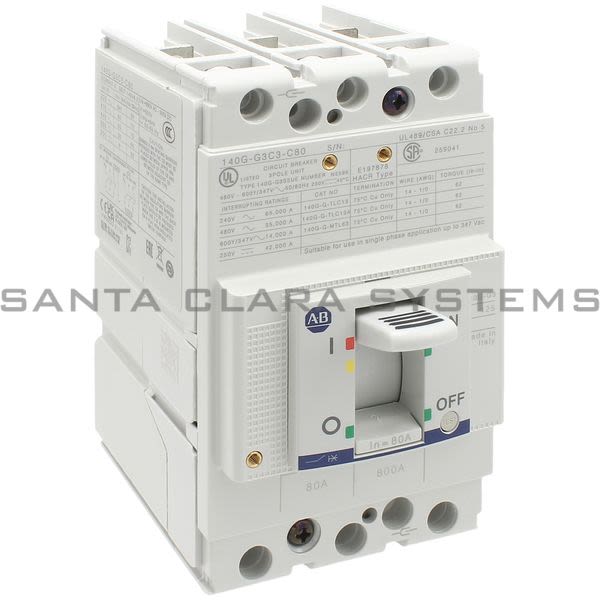 Allen Bradley 140G-G3C3-C80 Circuit Breaker Product Image