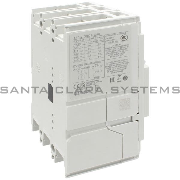 Allen Bradley 140G-G3C3-C80 Circuit Breaker Product Image