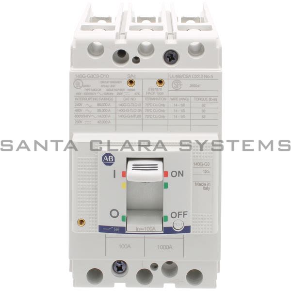 Allen Bradley 140G-G3C3-D10 Circuit Breaker Product Image