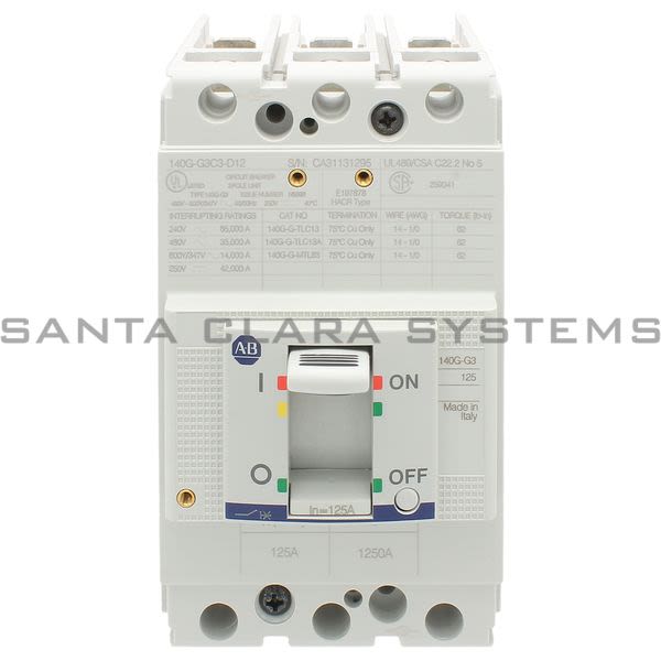 Allen Bradley 140G-G3C3-D12 Circuit Breaker Product Image