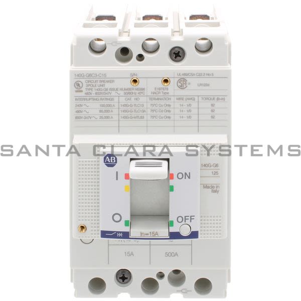 Allen Bradley 140G-G6C3-C15 Circuit Breaker Product Image