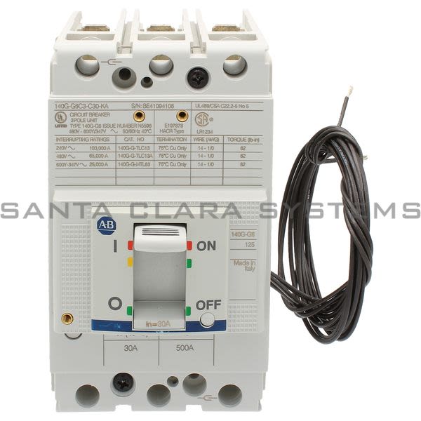 Allen Bradley 140G-G6C3-C30-KA Circuit Breaker Product Image