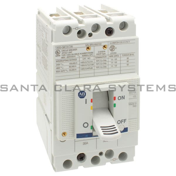 Allen Bradley 140G-G6C3-C35 Circuit Breaker Product Image
