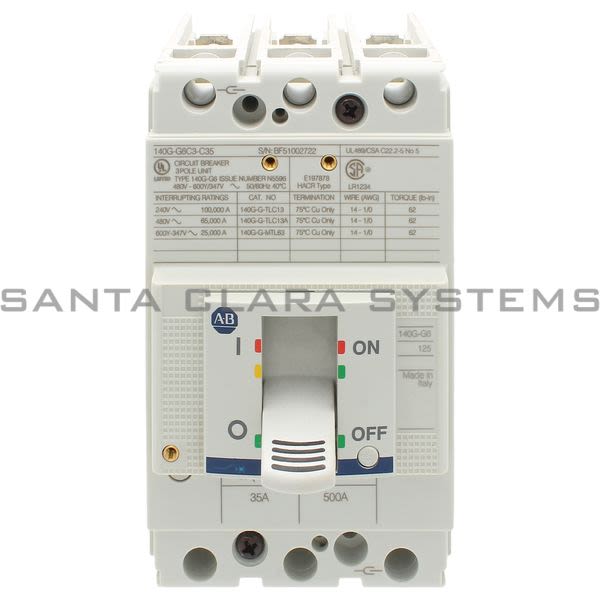 Allen Bradley 140G-G6C3-C35 Circuit Breaker Product Image