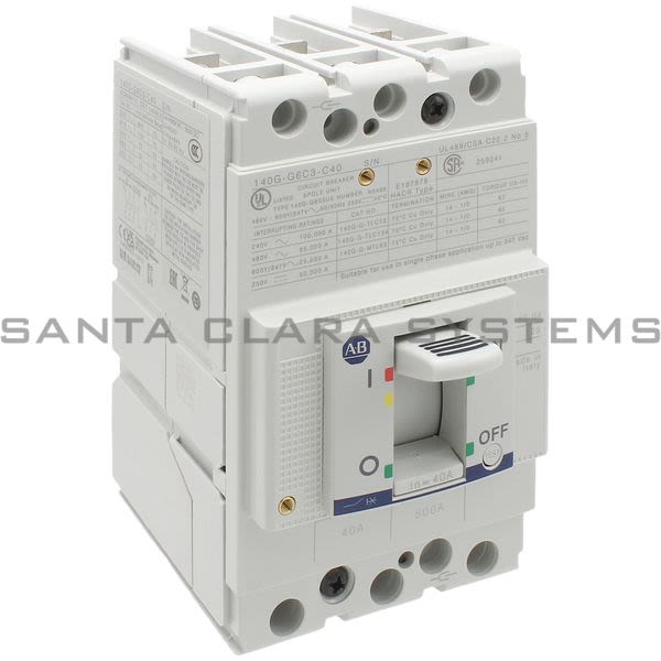 Allen Bradley 140G-G6C3-C40 Circuit Breaker Product Image