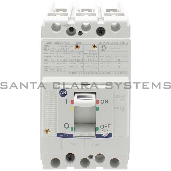 Allen Bradley 140G-G6C3-C40 Circuit Breaker Product Image