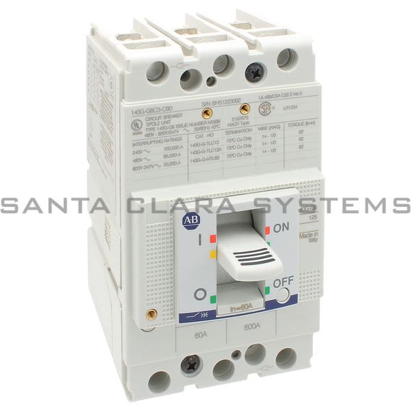 Allen Bradley 140G-G6C3-C60 Circuit Breaker Product Image