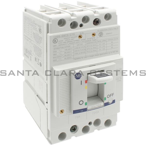 Allen Bradley 140G-G6C3-C70 Circuit Breaker Product Image