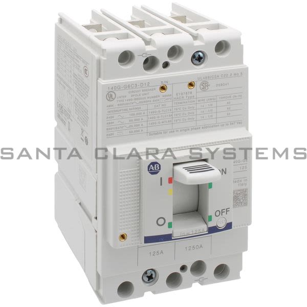Allen Bradley 140G-G6C3-D12 Circuit Breaker Product Image