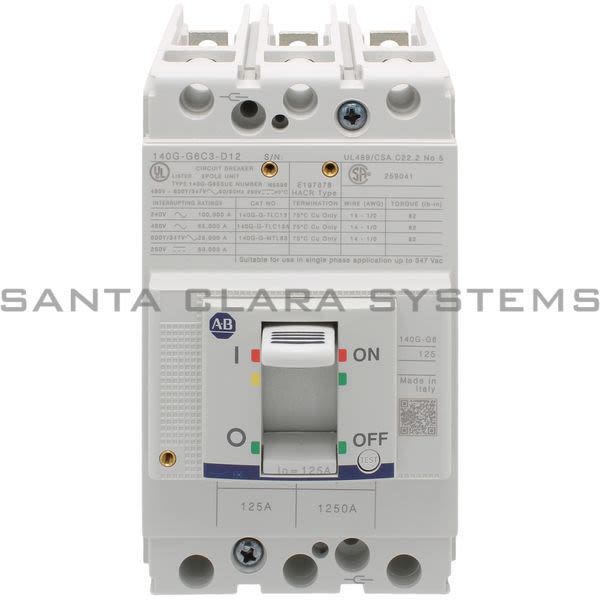 Allen Bradley 140G-G6C3-D12 Circuit Breaker Product Image