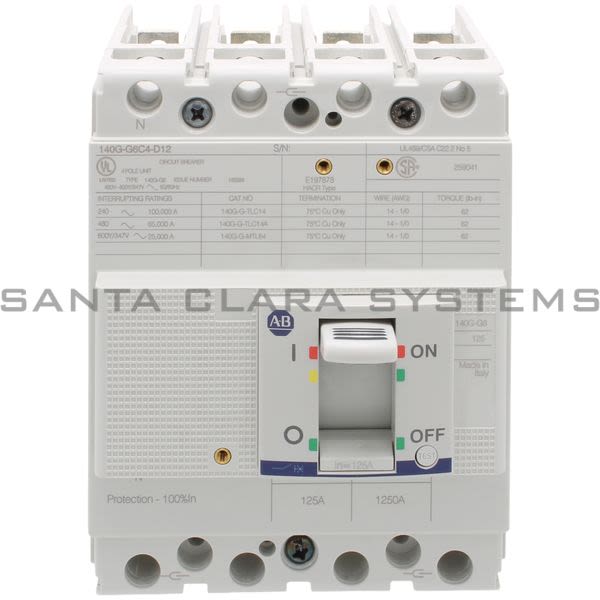 Allen Bradley 140G-G6C4-D12 Circuit Breaker Product Image
