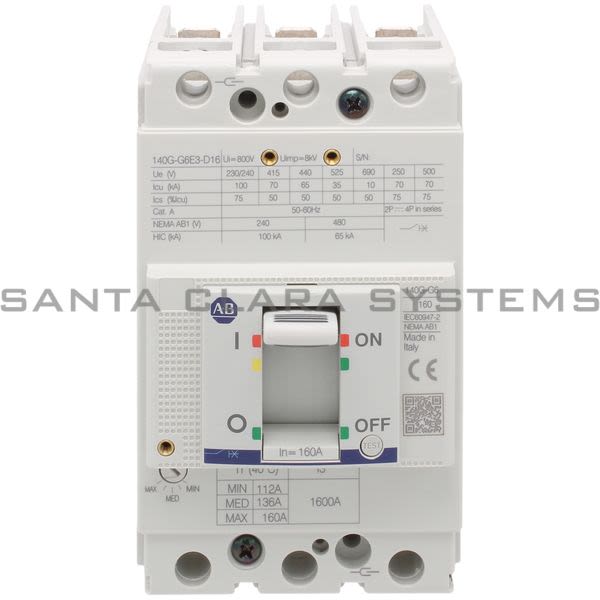 Allen Bradley 140G-G6E3-D16 Circuit Breaker Product Image
