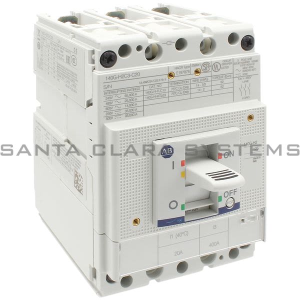 Allen Bradley 140G-H2C3-C20 Molded Case Circuit Breaker | 140G 125A Frame Product Image