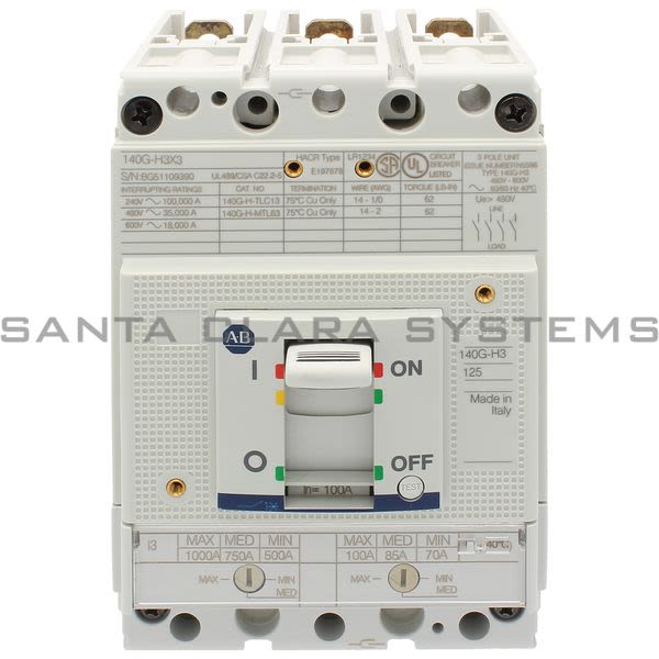 Allen Bradley 140G-H3F3-D10 Circuit Breaker Product Image