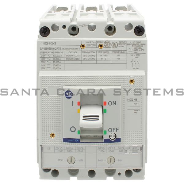 Allen Bradley 140G-H3F3-D12 Molded Case Circuit Breaker Product Image