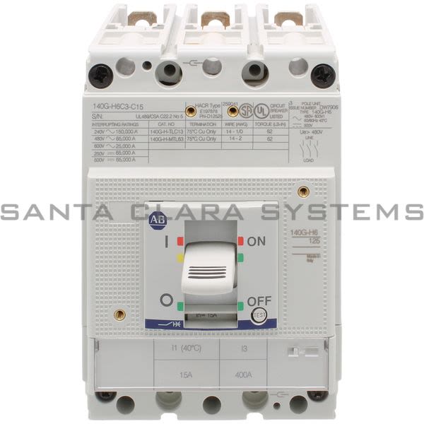 Allen Bradley 140G-H6C3-C15 Circuit Breaker Product Image
