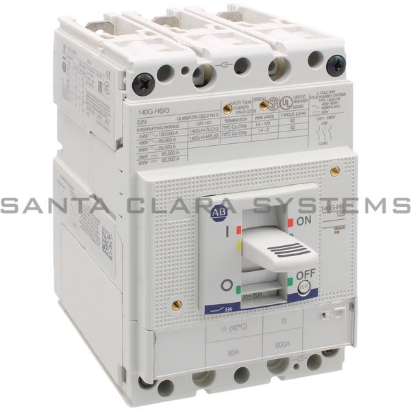 Allen Bradley 140G-H6C3-C60 Molded Case Circuit Breaker | H Frame Product Image