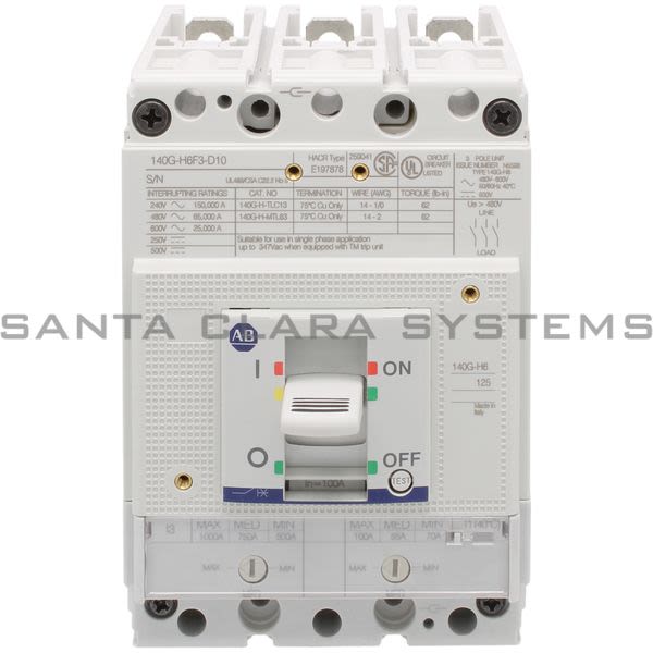 Allen Bradley 140G-H6F3-D10 Circuit Breaker Product Image