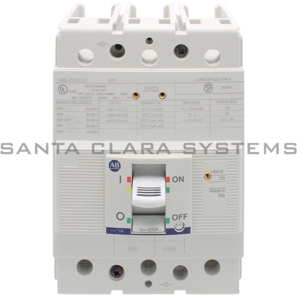 Allen Bradley 140G-I2C3-D20 Circuit Breaker Product Image