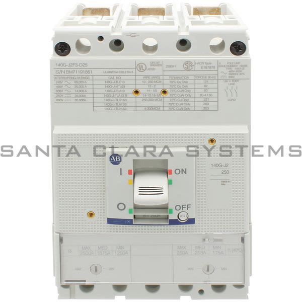 Allen Bradley 140G-J2F3-D25 Circuit Breaker Product Image