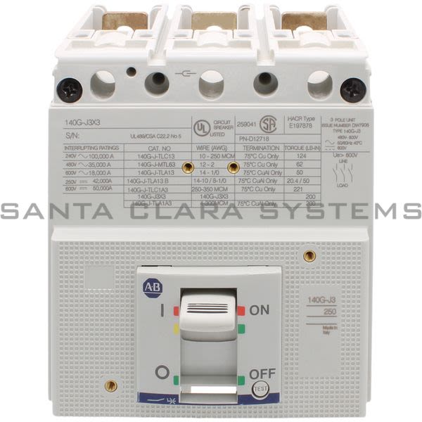 Allen Bradley 140G-J3X3 Circuit Breaker Product Image