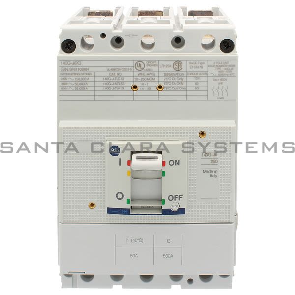 Allen Bradley 140G-J6C3-C50 Circuit Breaker Product Image