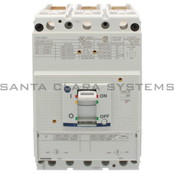 Allen Bradley 140G-J6F3-D12 Molded Case Circuit Breaker Product Image