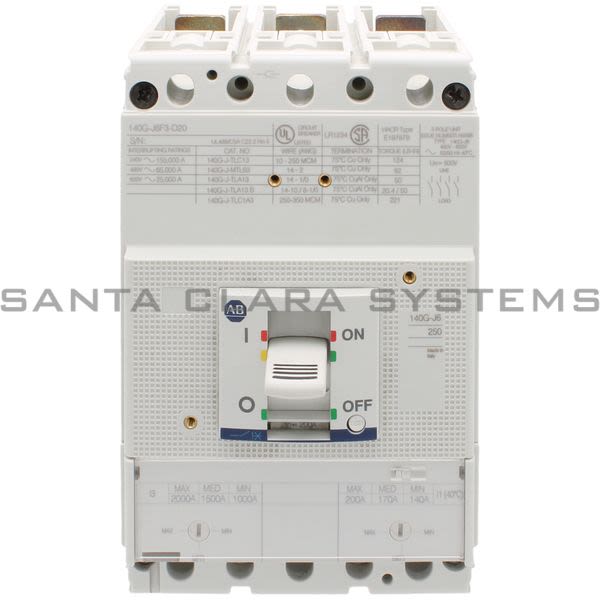 Allen Bradley 140G-J6F3-D20 Circuit Breaker Product Image