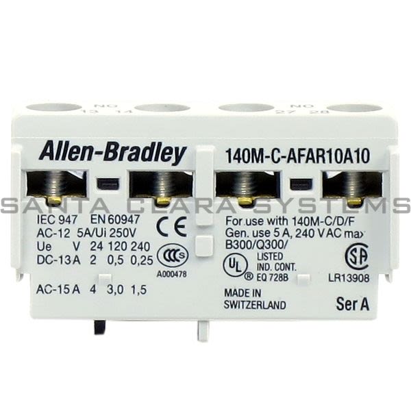 Allen Bradley 140M-C-AFAR10A10 Trip Contact, Front Mounted Product Image