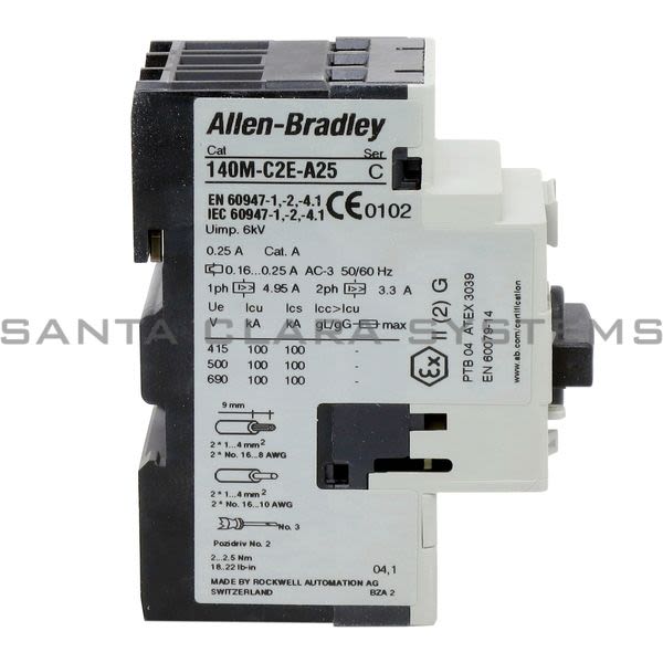 Allen Bradley 140M-C2E-A25 Motor Protection Circuit Breaker Product Image