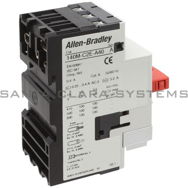 Allen Bradley 140M-C2E-A40-CX-KY Motor Protection Circuit Breaker Product Image