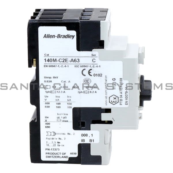Allen Bradley 140M-C2E-A63 Motor Protection Circuit Breaker Product Image