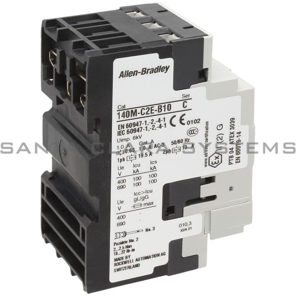 Allen Bradley 140M-C2E-B10-BX Motor Protection Circuit Breaker Product Image