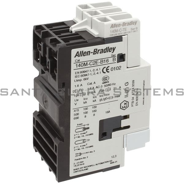 Allen Bradley 140M-C2E-B16-CX-TE Motor Protection Circuit Breaker Product Image