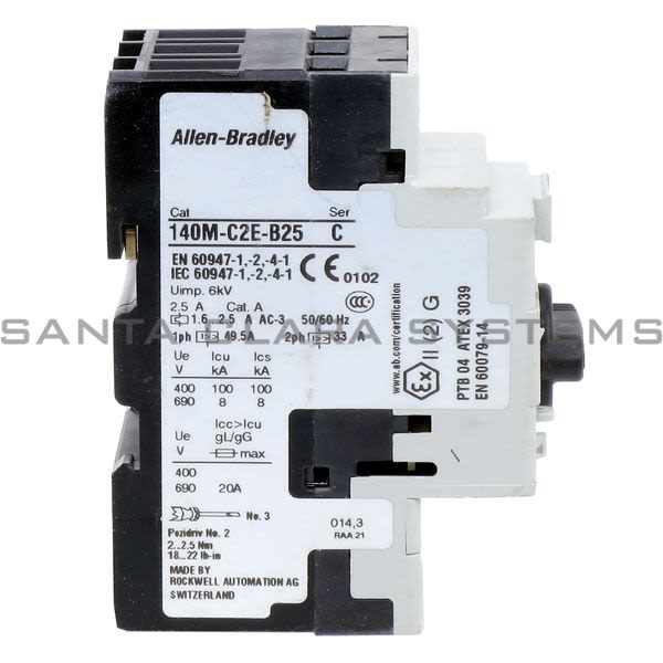 Allen Bradley 140M-C2E-B25  Circuit Breaker Product Image