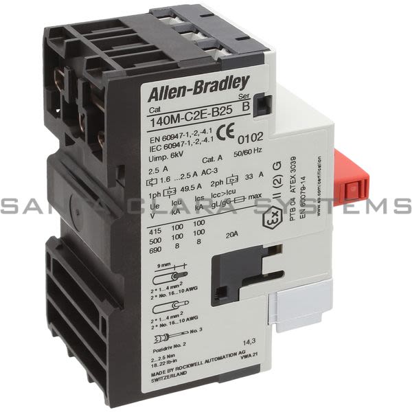 Allen Bradley 140M-C2E-B25-CX-KY Motor Protection Circuit Breaker Product Image