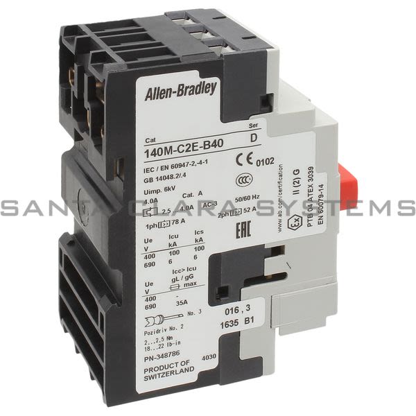 Allen Bradley 140M-C2E-B40-CX-KY Motor Protection Circuit Breaker Product Image