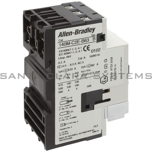 Allen Bradley 140M-C2E-B63-CX Motor Protection Circuit Breaker Product Image