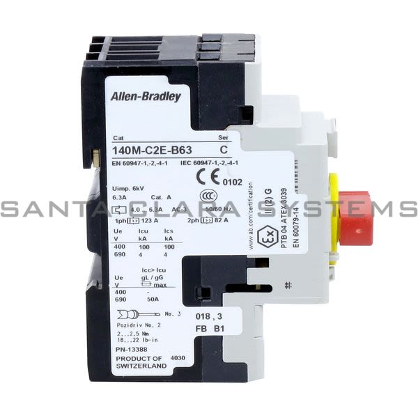 Allen Bradley 140M-C2E-B63-KY  Motor Protection Overload Relay Product Image