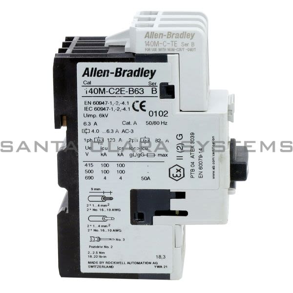 Allen Bradley 140M-C2E-B63-TE Circuit Breaker Product Image