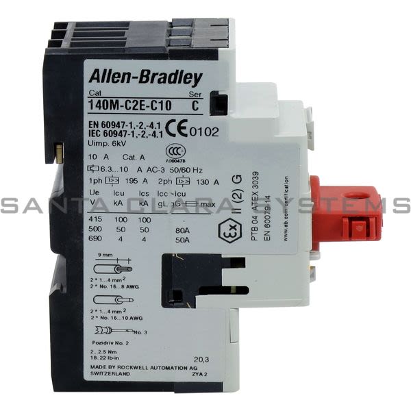 Allen Bradley 140M-C2E-C10-KY  Motor Protection Circuit Breaker Product Image