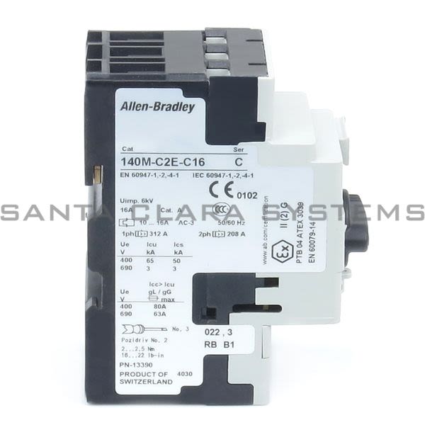 Allen Bradley 140M-C2E-C16  Motor Protection Circuit Breaker Product Image