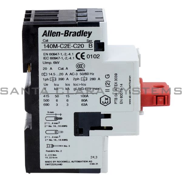 Allen Bradley 140M-C2E-C20-KY Circuit Breaker Product Image