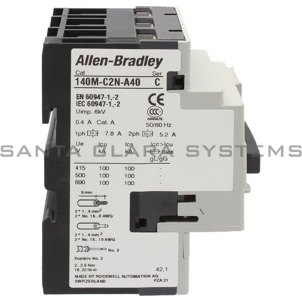 Allen Bradley 140M-C2N-A40 Circuit Breaker Product Image