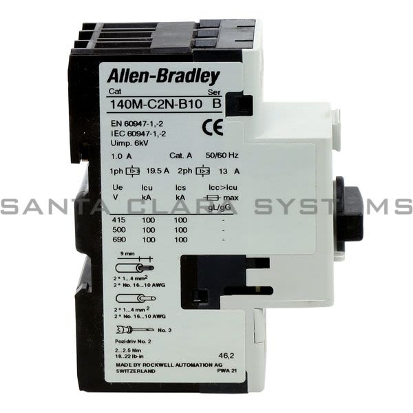 Allen Bradley 140M-C2N-B10 Motor Protection Circuit Breaker Product Image