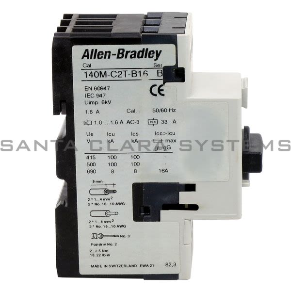 Allen Bradley 140M-C2T-B16 Motor Protection Circuit Breaker Product Image